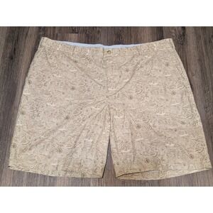 Peter Millar‎ Golf Shorts Floral Print Popplin Casual Khaki Shorts Size 44